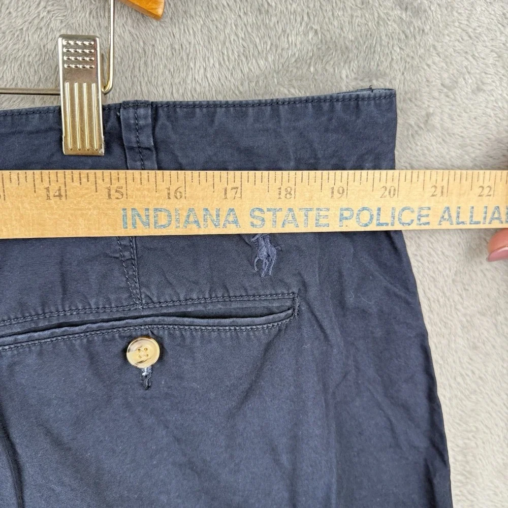 Polo Ralph Lauren‎ Shorts Mens 40 Navy Blue Relaxed Fit Cotton Pony Logo Preppy